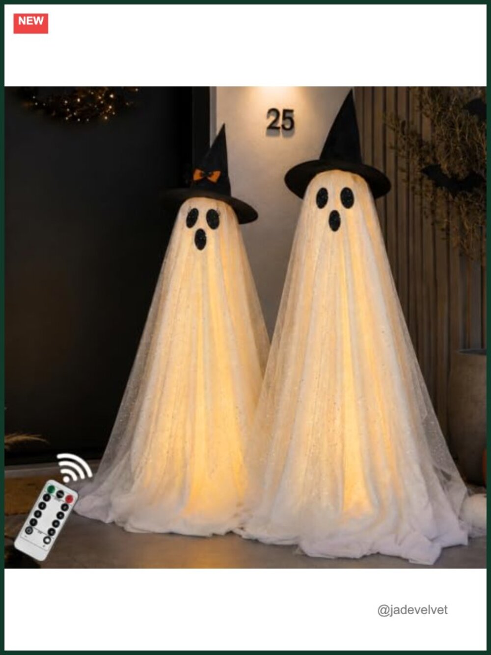 Halloween Ghost Decorations Outdoor 59in Spooky Ghosts Remote Control String